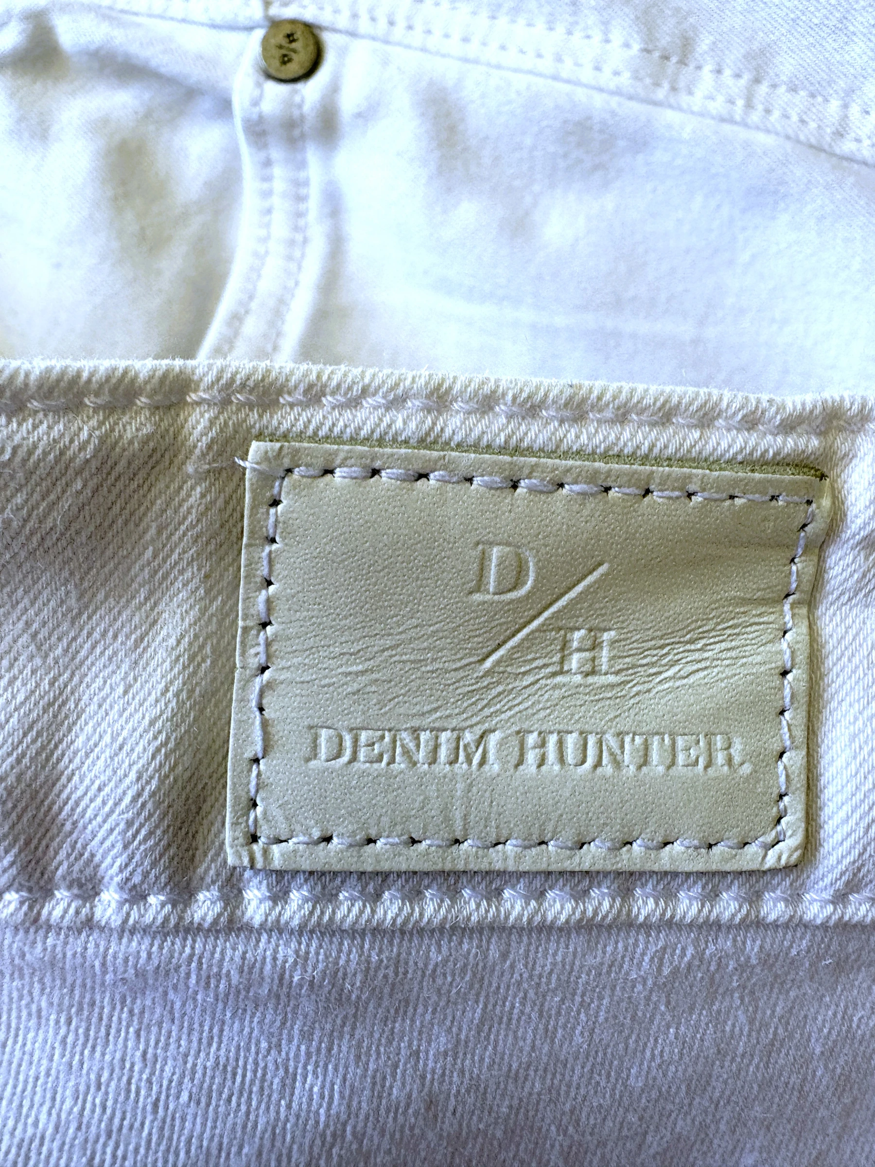 Jeans bootcut brancos Denim Hunter DH Aldo – tamanho 40 – 5 bolsos – stretch leve – photo 9